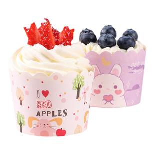 纸杯蛋糕纸托耐高温烤箱空气炸锅专用戚风烘焙马芬杯麦芬杯子模具