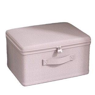 衣服收纳箱云柔棉带锁衣物百纳箱大容量家用储物换季收纳防潮防霉