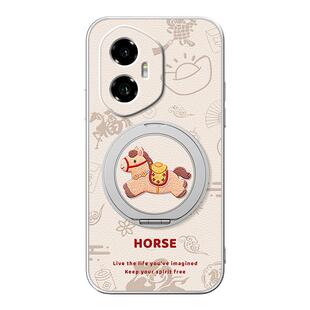 2026马年新年款适用荣耀500手机壳华为荣耀400pro新款荣耀300/200/100/90GT/80红色70保护套60带支架50se外壳