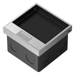 大理石瓷砖地插座隐形纯平隐藏式超薄网线地面嵌入式不锈钢地插座