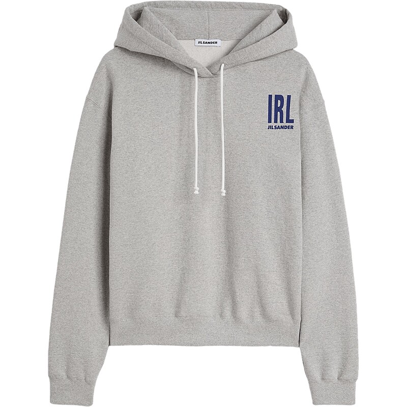 【天猫独家】JIL SANDER 新品男士棉质长袖套头连帽卫衣