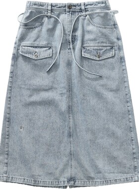 nauticawhitesail牛仔半身裙