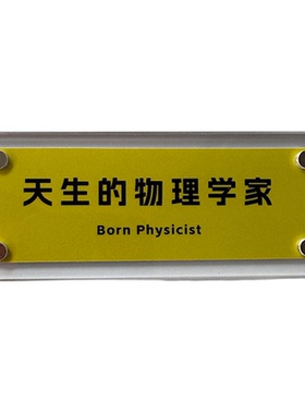 “天生的物理学家”物理学科周边磁吸冰箱贴定制理科党的创意礼物