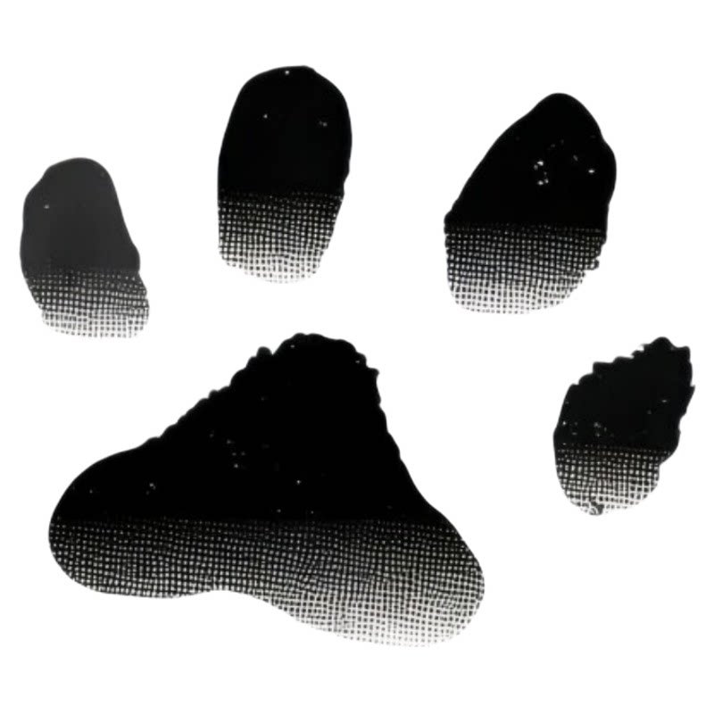 猫咪温变纹身贴全是猫爪体温变色
