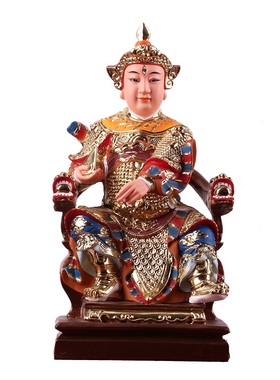 居家保平安三眼马王爷神像摆件