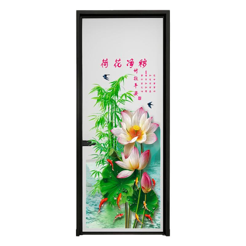 荷花净秽卫生间厨房客厅荷花贴纸