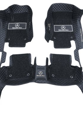 专用奔驰glc260l gla e260l c200l cla gle glb a200l全包围脚垫