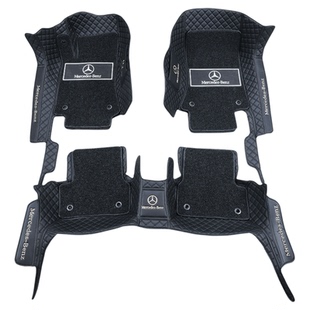 专用奔驰glc260l gla e260l c200l cla gle glb a200l全包围脚垫