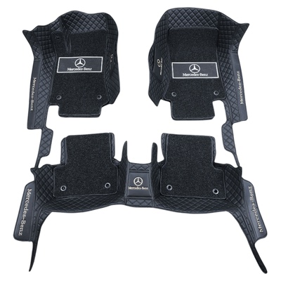 专用奔驰glc260l gla e260l c200l cla gle glb a200l全包围脚垫