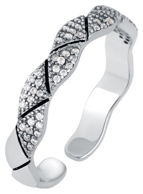 一撇一捺简约冷淡风925银戒指