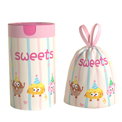 免撕加厚垃圾袋家用手提式抽绳