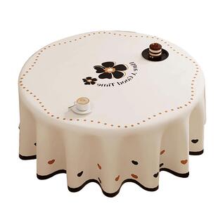 圆桌布防水防油防烫免洗PVC餐桌布台布网红卡通小清新茶几布
