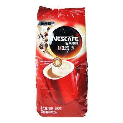 雀巢咖啡粉700g原味1+2速溶袋装