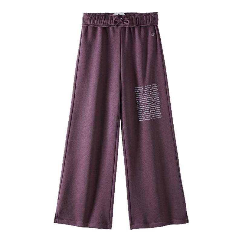 Champion冠军儿童装25秋冬新款男女大小童花边休闲运动阔腿长裤