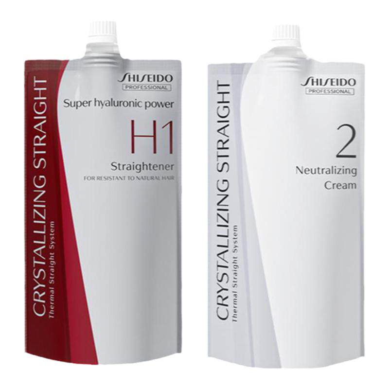 资生堂蛋白矫正直发膏软化剂头发拉直家用永久免拉男女离子烫定型