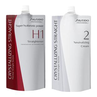 资生堂蛋白矫正直发膏软化剂头发拉直家用永久免拉男女离子烫定型