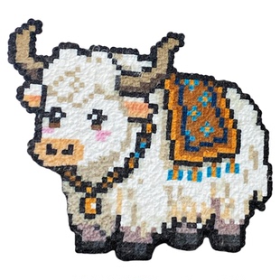 拼豆豆毛巾熨烫助烫布全棉毛绒感手工diy材料包拼豆全套工具专用