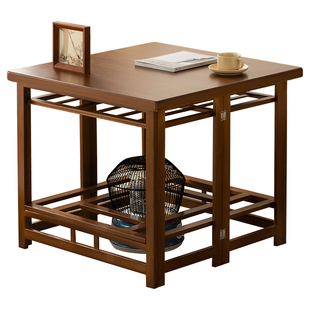 烤火桌子家用可折叠烤火架湖南冬季取暖餐桌长正方形简易新款炕桌