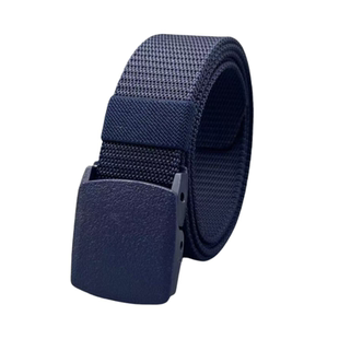 帆布腰带男学生军训耐用工装轻量化透气户外休闲皮带男潮无金属