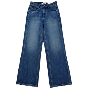 MA高腰高弹休闲阔腿裤2026年春季女士春季复古风直筒牛仔裤91210