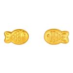 周六福黄金5d硬金转运珠女款定价黄金锦鲤金鱼手绳送礼女生物手链