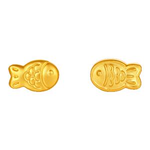 周六福黄金5d硬金转运珠女款定价黄金锦鲤金鱼手绳送礼女生物手链