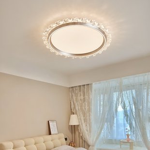 大观园卧室灯轻奢水晶灯简约主全现代灯房间卧光谱吸顶灯542L护眼