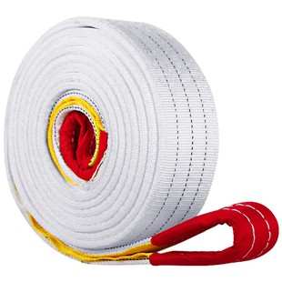 力拓中用 扁平吊装带5吨起重吊带国标白色行车工业布带2t吊车吊绳