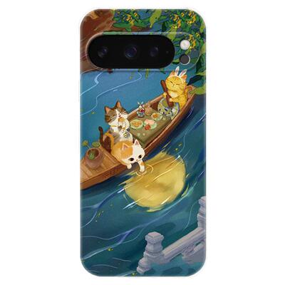 古典文艺猫咪适用谷歌Pixel10手机壳9pro/8/7/6A中国风XL可爱卡通小清新女款气囊防摔软