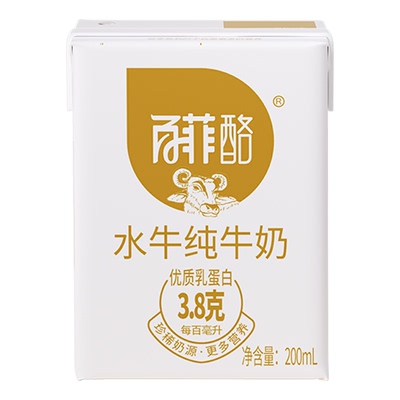 【天猫U先】百菲酪水牛纯牛奶200ml*1盒（仅限U先活动会员试用）1