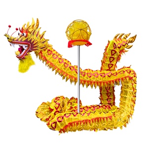 龙之音竞技舞龙比赛龙专业九节网龙手工竹编龙头非遗定制表演道具