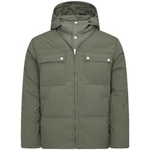 90%鹅绒BEANPOLE滨波男休闲厅局风通勤简约可脱卸帽面包服羽绒服