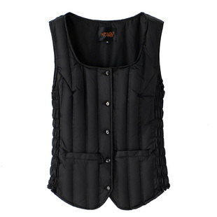 秋冬新羽绒马甲女 短款羽绒服背心坎肩 韩版修身内胆妈妈保暖内衣