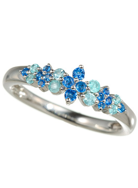 GSTV女士铂金花园戒指