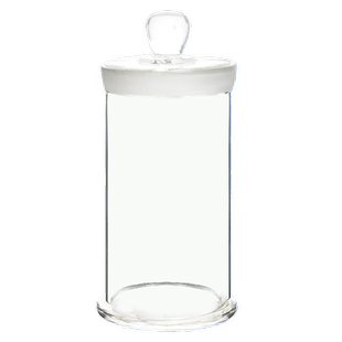 华鸥标本瓶密封玻璃样品瓶磨砂福尔马林浸泡瓶病理瓶实验室动物标本展示瓶干货茶叶储物罐密封罐玻璃展示罐