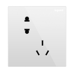 罗格朗仕典白色逸景白色开关插座墙壁电源86型二三插五孔面板套餐