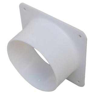 ABS塑料塑胶方转平板法兰接头变圆口 中央空调出风口天圆地方风机