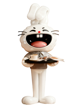 折耳兔大型落地摆件新居礼物！！