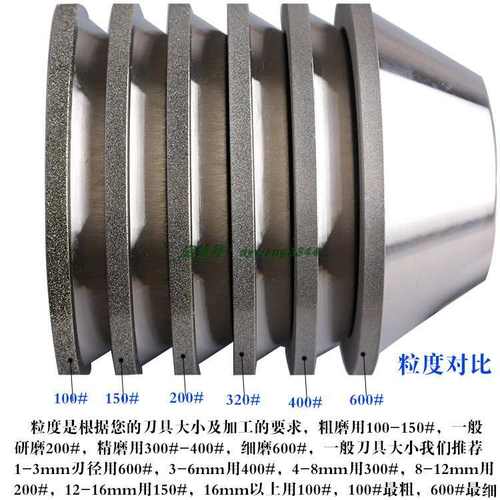 磨刀机砂轮新款金刚石碗型砂轮电镀砂轮铣刀工具耐磨型11C9