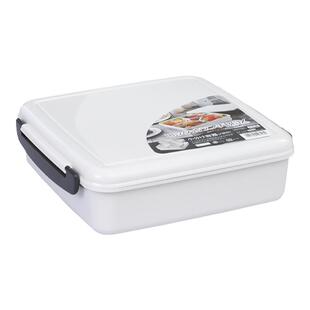 日本进口便当盒四方分隔零食收纳盒可微波加热大容量上班族饭盒