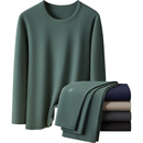 大嘴猴保暖内衣男套装薄款发热冬季打底秋衣裤