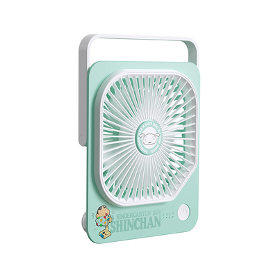 2025新款蜡笔小新小风扇办公室桌面上超长续航大风力便携式迷你小型USB充电学生宿舍户外降温神器儿童礼物