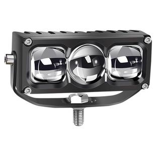 LA3三灯珠透镜单直射激光射灯汽车中网隐藏式加装LED射灯聚光铺路