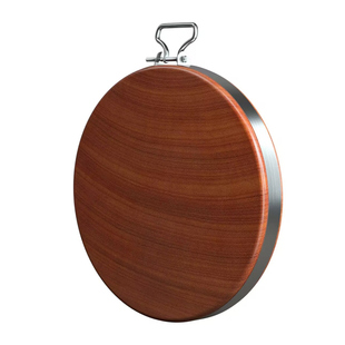 进口铁木砧板菜板实木家用切菜板圆形厨房防霉抗菌整木案板菜墩子