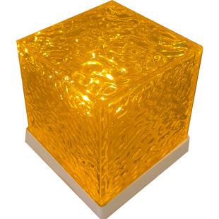 淳言网红旋转水波纹小夜灯创意床头火焰氛围灯浪漫礼物星空投影灯