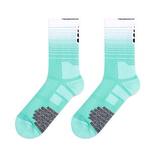 乐凯奇跑步袜子男款中筒抑菌吸汗底女专业马拉松长跑专用运动骑行