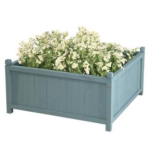 防腐木天台正方形特大号室外楼顶种植箱庭院子种菜花盆花园专用箱