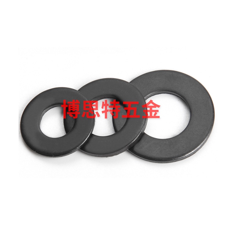 500PCS跨境套装平垫圈黑色垫片碳钢m2/m2.5/m3/m4/m5/m6/m8/m10