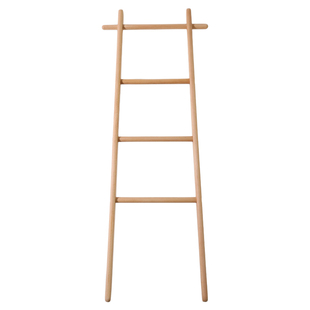 北欧实木梯形衣帽架落地式客厅浴室收纳浴巾毛巾架卧室搭衣服架子