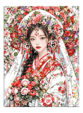 大喜|diy数字油画丙烯填充手绘